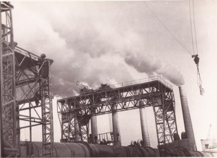 Строительство 6-й технологической линии на Белгородском цементном заводе. 60-е годы. ГАНИБО. Ф. 2080, Оп. 8, Д. 5 (12)