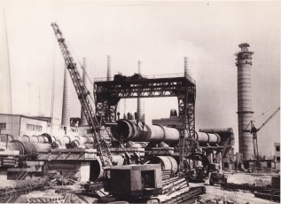 Строительство 6-й технологической линии на Белгородском цементном заводе. 60-е годы. ГАНИБО. Ф. 2080, Оп. 8, Д. 5 (13)