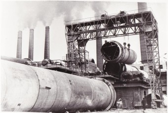 Строительство 6-й технологической линии на Белгородском цементном заводе. 60-е годы. ГАНИБО. Ф. 2080, Оп. 8, Д. 5 (5)