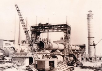 Строительство 6-й технологической линии на Белгородском цементном заводе. 60-е годы. ГАНИБО. Ф. 2080, Оп. 8, Д. 5 (8)