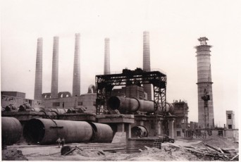 Строительство 6-й технологической линии на Белгородском цементном заводе. 60-е годы. ГАНИБО. Ф. 2080, Оп. 8, Д. 5 (9)