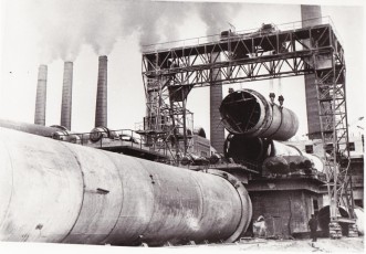 Строительство 6-й технологической линии на Белгородском цементном заводе. 60-е годы. ГАНИБО. Ф. 2080, Оп. 8, Д. 5
