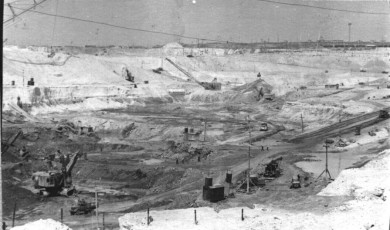 Вскрышные работы на Лебединском руднике. 1960-1962 годы. ГАБО. Ф. Р-1948, оп 2